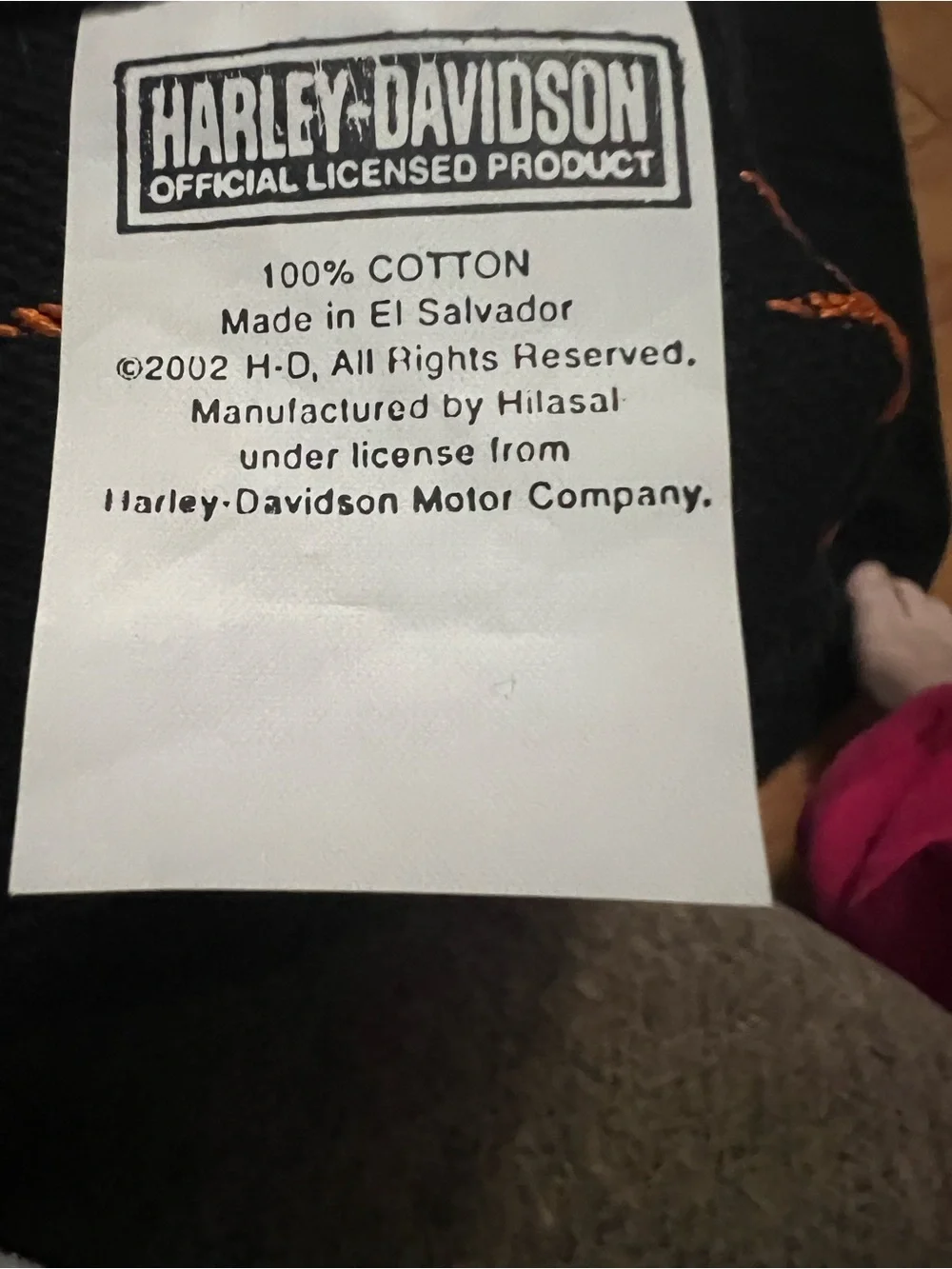 Harley-Davidson Black & Orange Logo Towel